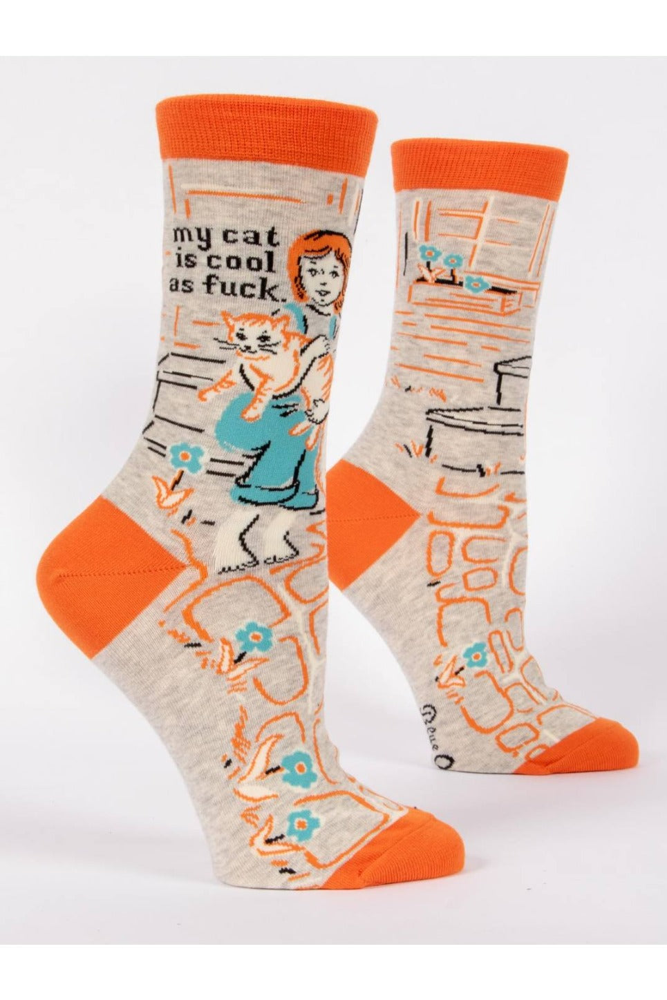 My Cat Is Cool as F*ck Women's Crew Socks